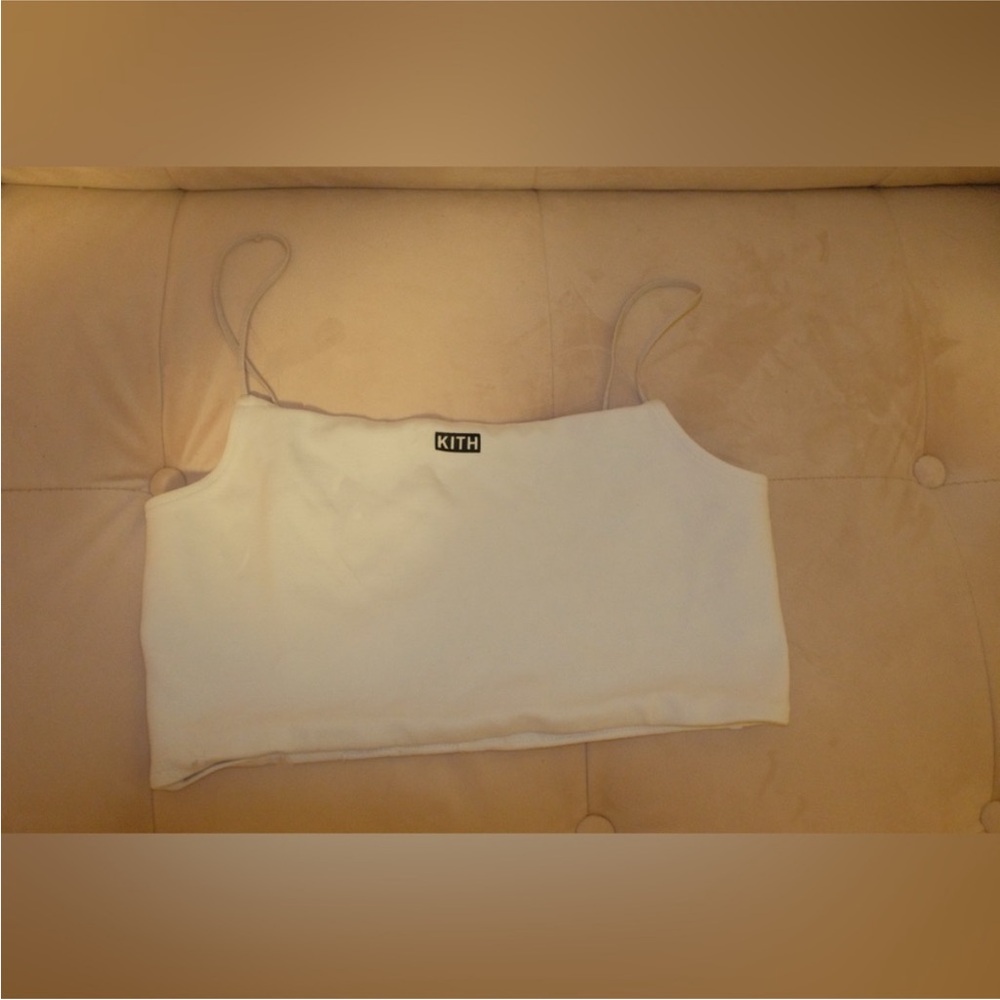 Kith White Sleeveless Fitted Camisole